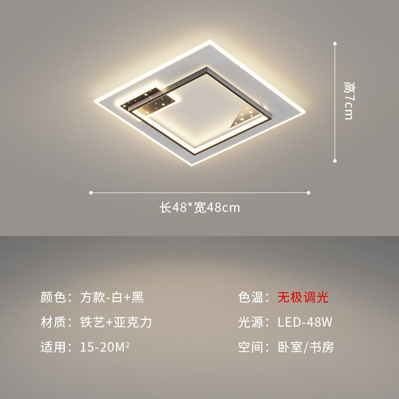 [Strict selection] 2025 new living room lamp hall led ceiling lamp Internet celebrity modern simple atmosphere bedroom lamp