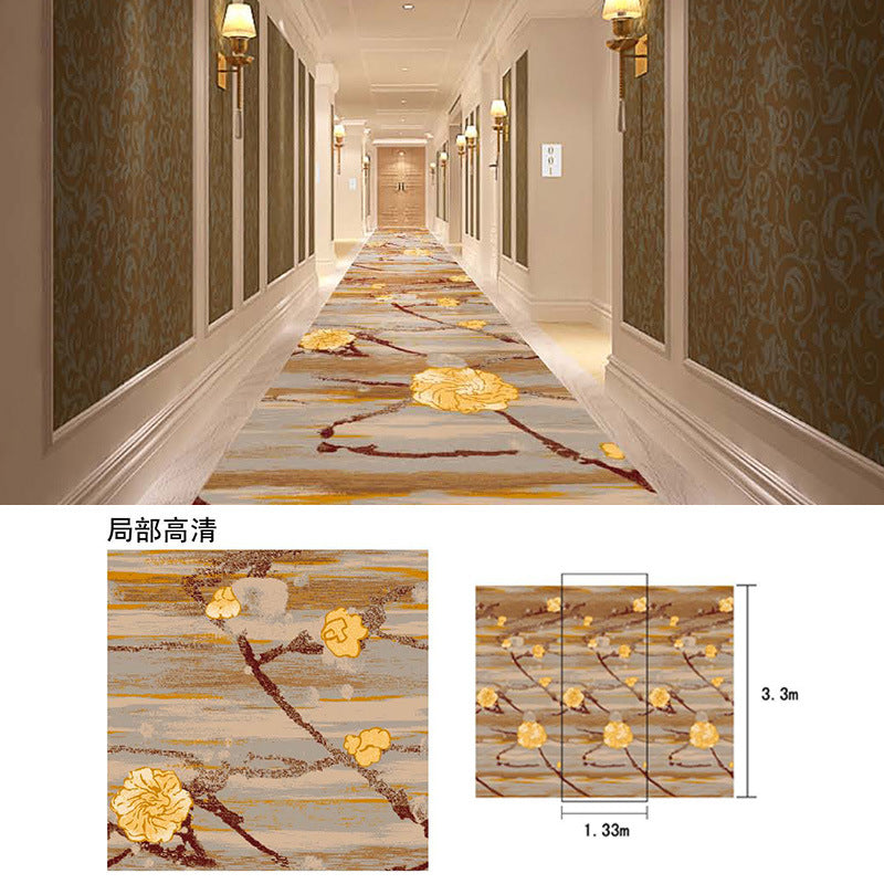 In stock haima 800g nylon carpet hotel corridor aisle thickened flame retardant b1 fireproof bedroom carpet