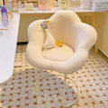 Cosmetic chair small apartment simple petal chair home fabric leisure back chair cream style dressing table chair cross-border