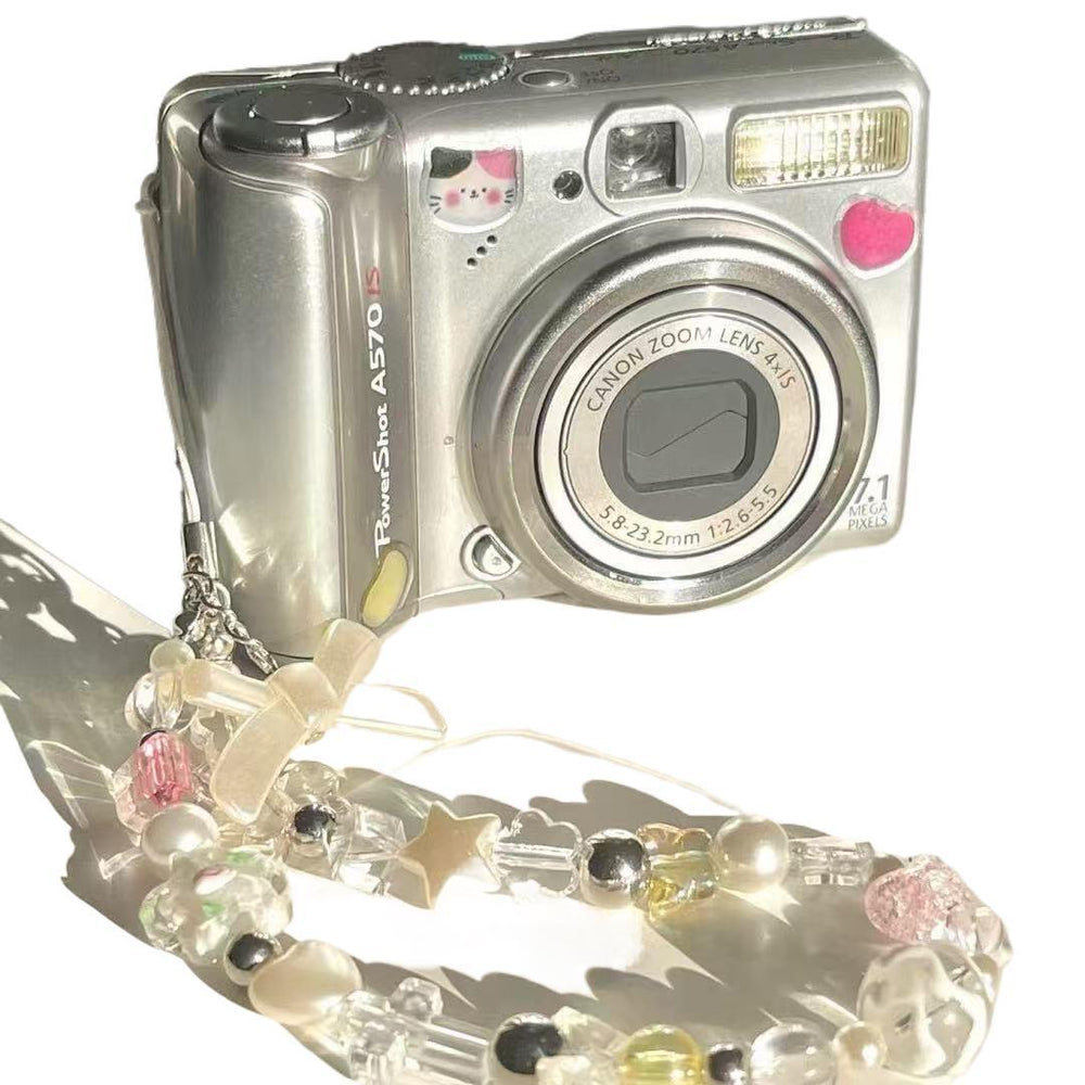 White deer style 100mp dual-camera selfie ccd digital camera - affordable & portable card camera for students