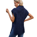 Fashion cross-border foreign trade women's clothing  independent station new arrivalcasual turtleneck sweater knitted vest vest trendy