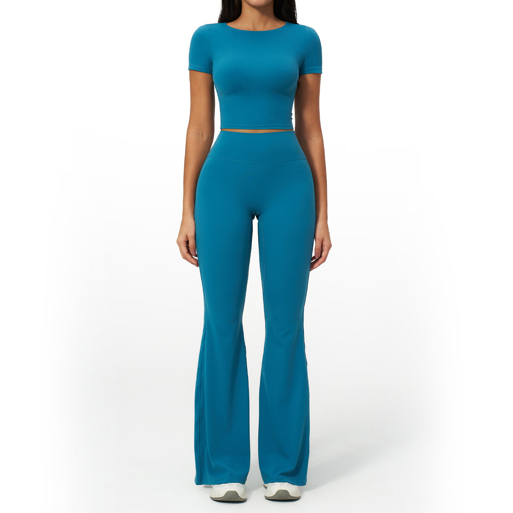 quick-drying yoga clothes suit breathable elastic casual yoga suit seamless running fitness clothes for women 2551