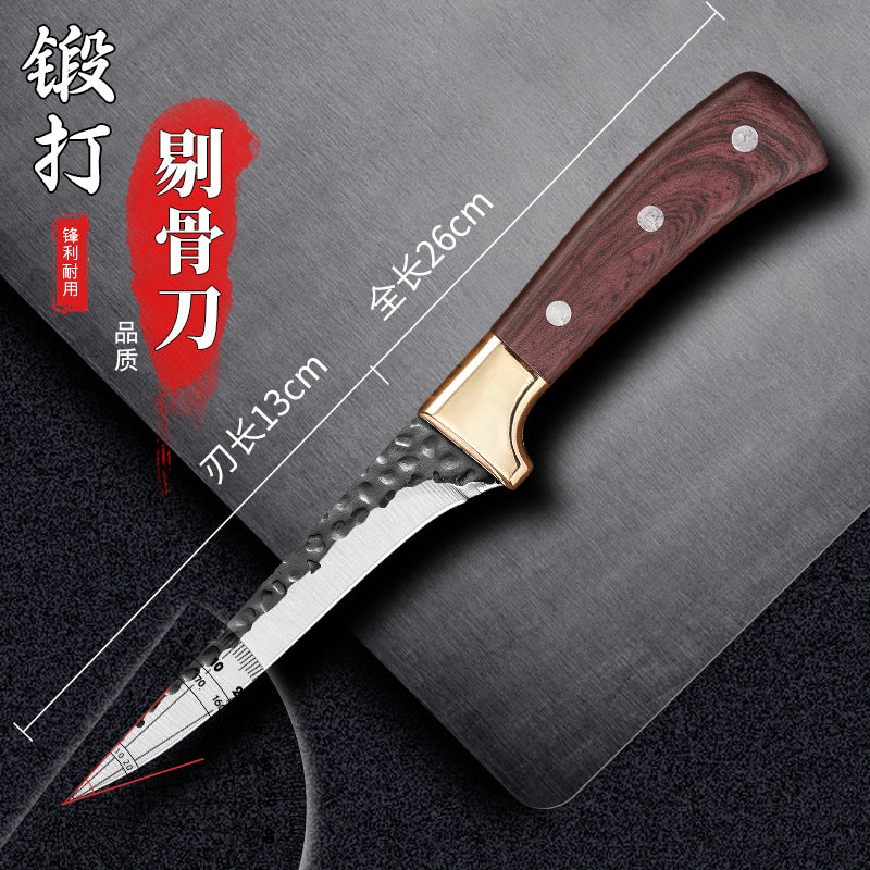 Stainless steel cutting knife, forged butcher, meat picking, pig killing, meat cutting, meat selling, bone shaving, sharp sheep slaughtering, bone picking and cutting knife