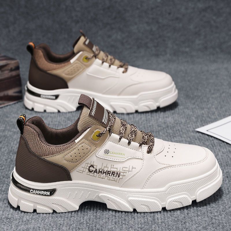 Men's shoes 2025 new spring collection: height-increasing athletic work sneakers, youth casual low-top martin boots