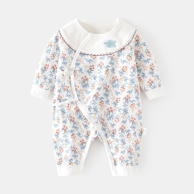 Babibele baby rompers - seamless bodysuits, autumn/winter pure cotton newborn monk suits, crawling suits, spring/autumn clothes