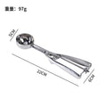 Stainless steel ice cream scoop scooper ice cream scoop scooper scoop scooper fruit scoop handy gadget
