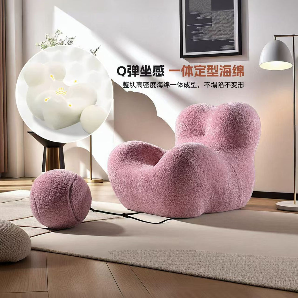 Wool roll ladieswear's embrace sofa chair lazy sofa can lie down and sleep creative style single living room balcony bedroom