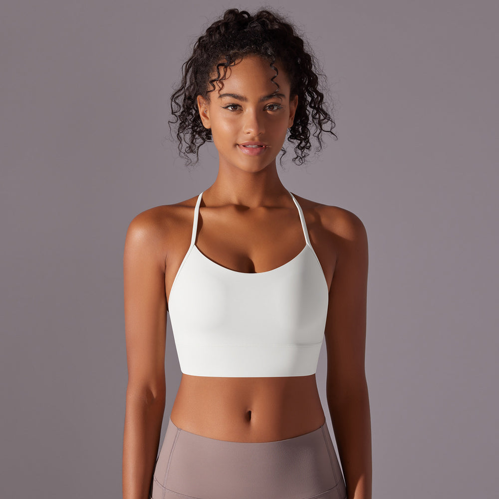New arrivalsexy suspender back sports intimatesnudecomfortable fitness vest bubble wrap push-up yoga sports bra