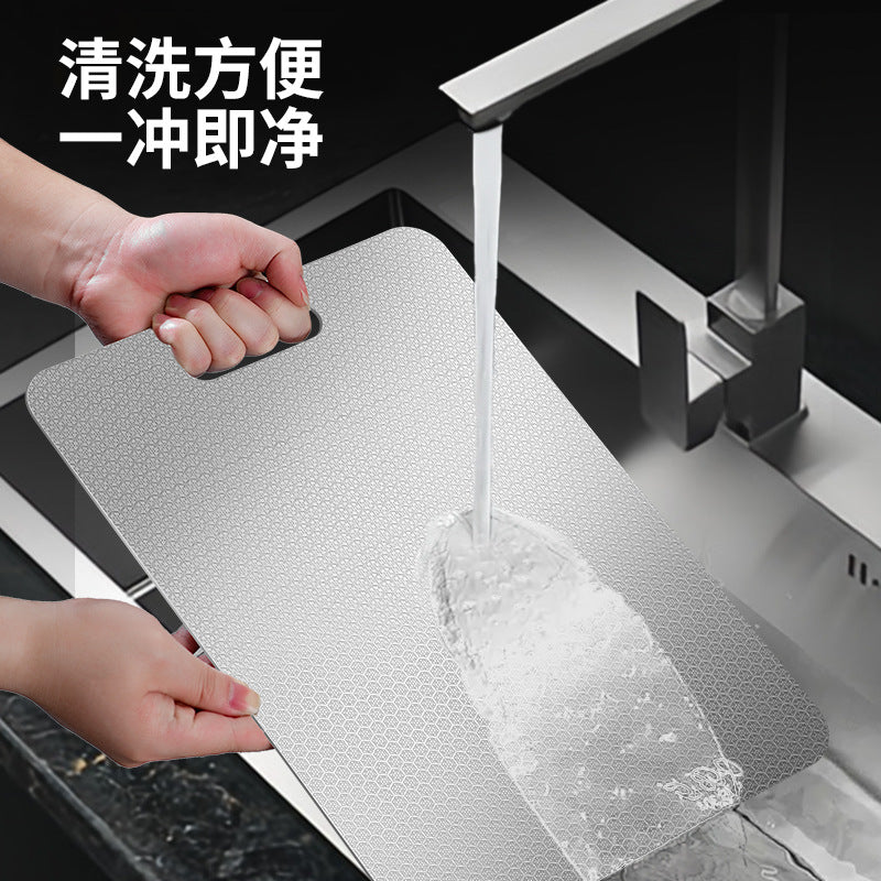 Thickened honeycomb surface stainless steel cutting board 316 enlarged antibacterial and mildew-proof for home cutting board fruit cutting board panel cutting board