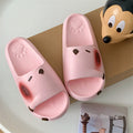 New fashion women's slippers 2025 cartoon flat bottom versatile anti-slip outdoor beach one-strap sandals wholesale indoor