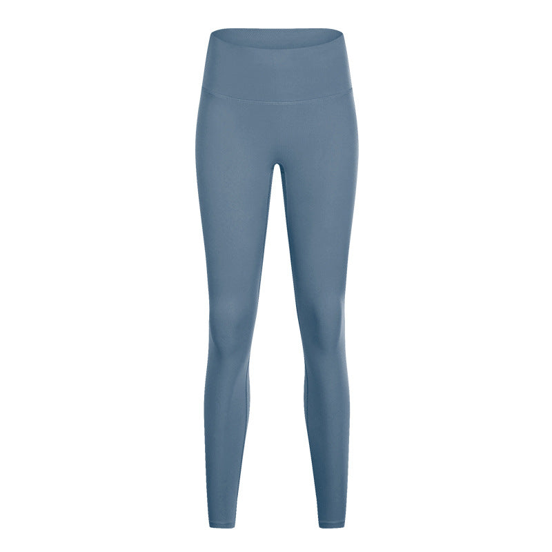 Summer high-waisted butt-lifting yoga pants - no camel toe, stretchy, workout leggings, 7/8 length, barely-there feel - yoga apparel 19108