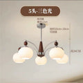Nordic medieval style living room lamp chandelier modern casual restaurant chandelier study bedroom medieval magic bean chandelier lamp