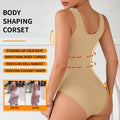 fashion body shaping jumpsuit with buttons and crotch corset waist body shaping corset tummy control corset breast support body shaping intimates