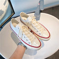 Classic 1970s low-top canvas shoes - unisex retro oiled veneer shoes - korean style student canvas sneakers for men and women