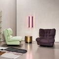 Italian milan cloud single seater sofa swivel chair down leather single chair lazy sofa chair