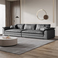 Foshan furniture factory wholesale italian leather sofa down washable tech fabric sofa genuine leather sofa