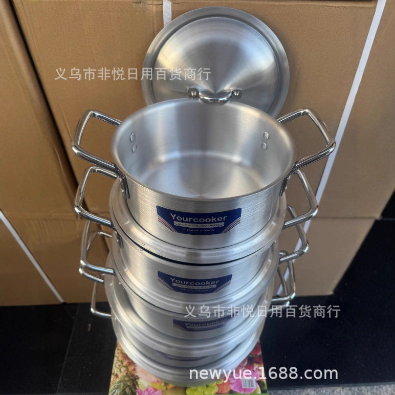 Factory direct sales cross-border multifunctional commercial aluminum pot 013 high-end kitchen tableware essential handy gadgetaluminumpot