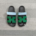 summer new thick-soled sandals & slippers - plus size, one-strap, hook-and-loop closure, color block design, casual outdoor women's shoes - versatile & stylish