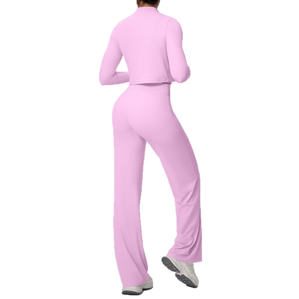 High-waisted, slim-fit, butt-lifting yoga set - cloud-like comfort, quick-dry, breathable activewear for outdoor running and fitness (3-piece)