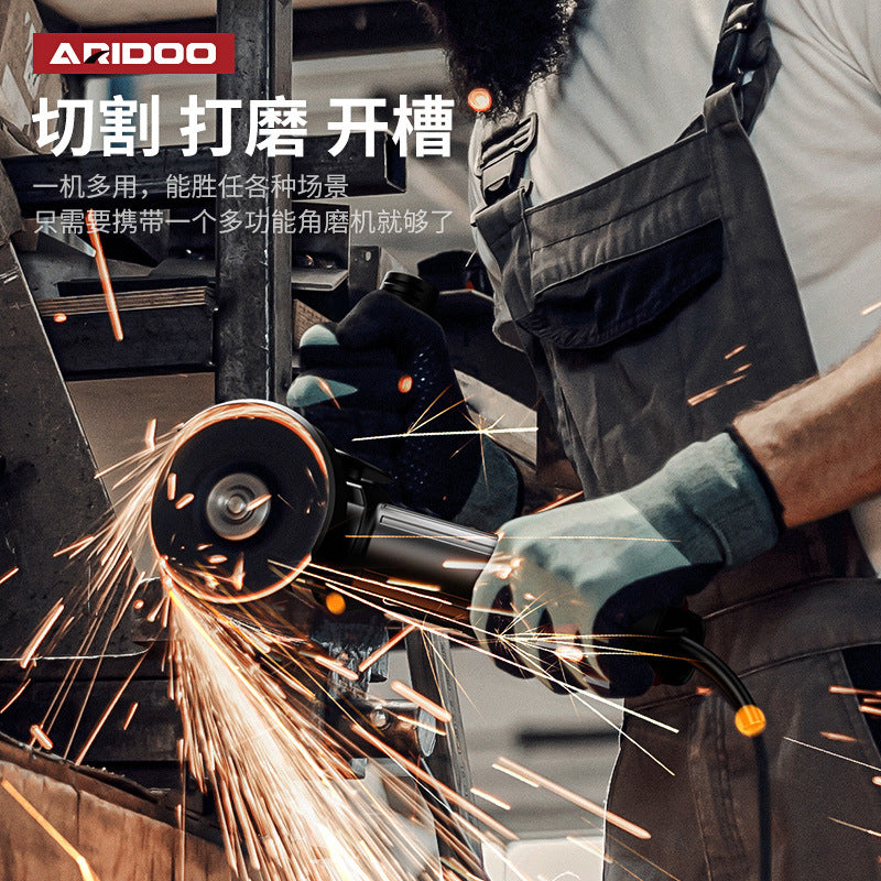 Airidun Angle Grinder Multifunctional Household Grinder Electric Hand Grinding Cutting Machine Handheld Polishing Machine