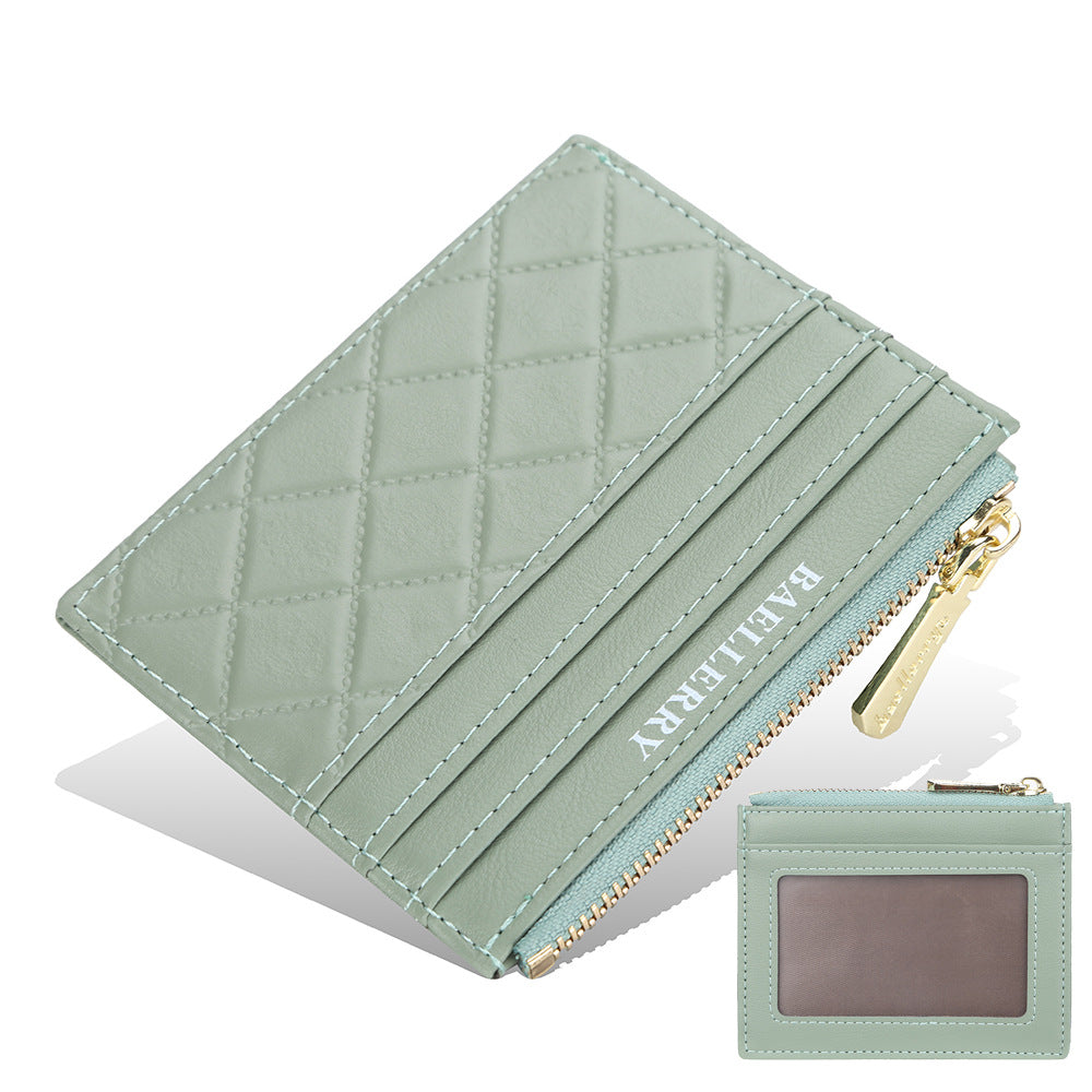New women's wallet baellerry diamond premium driver's license cover mini multi-card card holder card cover