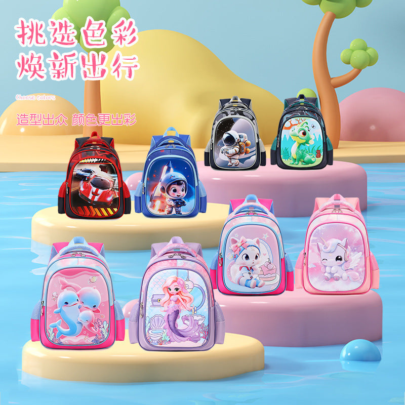 2024 in-stock export kindergarten backpack - cute and fun toddler nylon backpack, breathable and waterproof