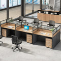 Staff desk and chair combination screen four-person employee booth casual modern partition office workstation desk