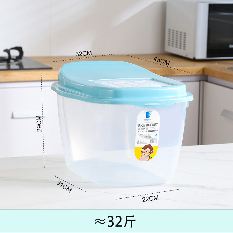 Large-capacity rice storage box Household sealed rice bucket Insect-proof and moisture-proof sealed flour storage Grain storage box wholesale
