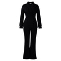 D601 european and american style women's fashion two-piece set: chic tie-up blazer and pants - new autumn/winter  collection