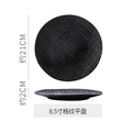 8-inch thousand grid bone plate-black