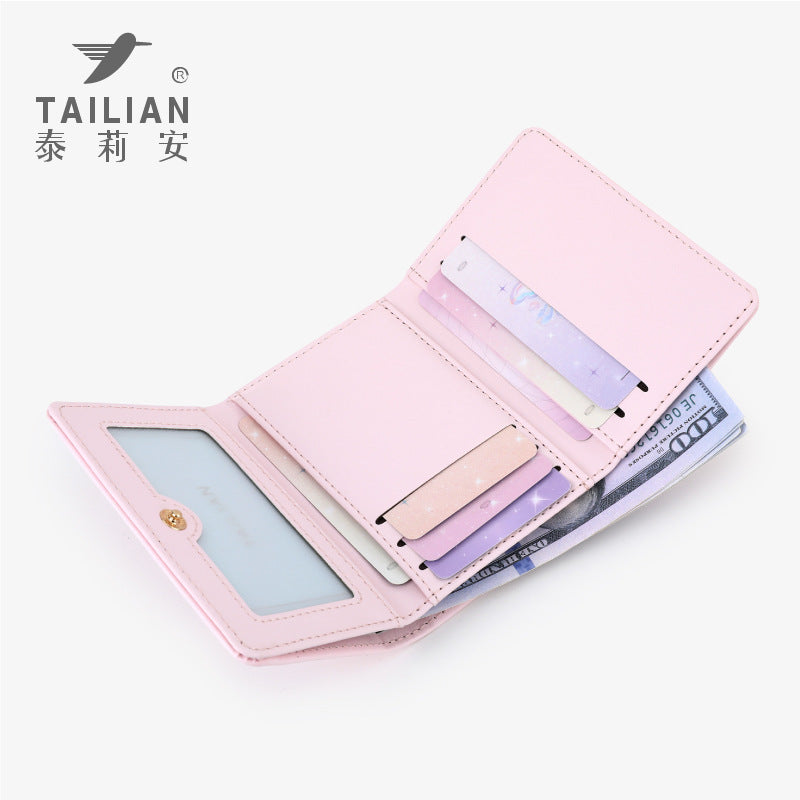 New  versatile cute panda girl small change purse, primary and secondary school student campus card holder wholesale ID card
