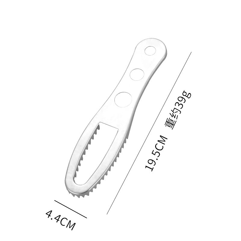 Fish scale planer thickened stainless steel creative practical kitchen gadget running jianghu product handheld fish scale scraper