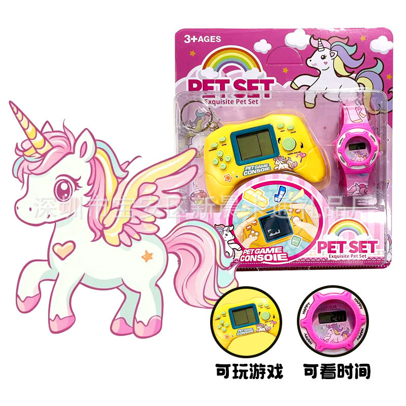Kids' smartwatch educational toy with mini game console - tetris handheld - small-scale street vendor cross-border wholesale