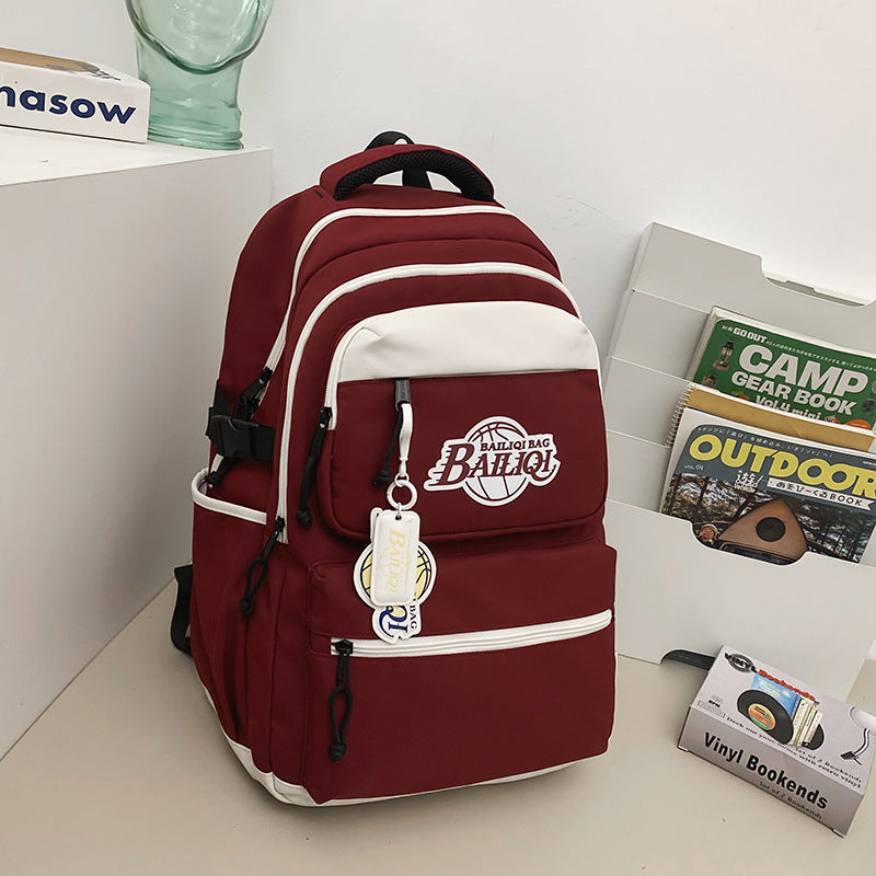 New american basketball backpack - high capacity, durable, scratch-resistant, water-repellent, lightweight, multifunctional for students and after-school activities