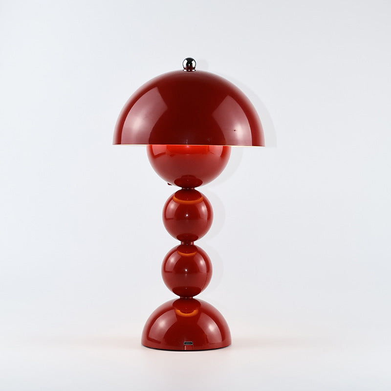 Danish mushroom bud table lamp - vintage, instagrammable bedside night light for girls - led bed lamp