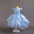 New arrivalin stock wholesale kids dress tail classy princess dress catwalk performance dress female baby dress