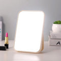 High-definition makeup mirror - desktop plastic vanity mirror - princess style beauty mirror with storage - stackable square design - ideal for home and travel