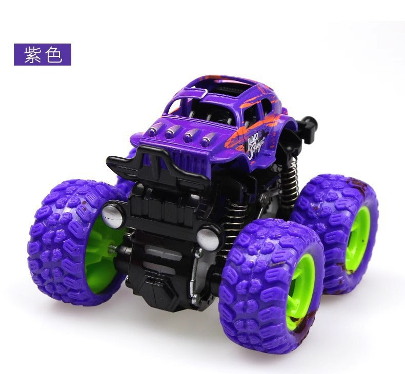 [customized] off-road vehicle internet celebrity ring toy children's four-wheel drive inertia car simulation model anti-fall toy car