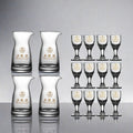 (4 pots, 12 cups with wuliangye logo) 80 pots + wuliangye cups