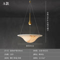 Modern faux marble chandelier - light luxury style for living room, danish art creative designer staircase, dining room, study, and bedroom lighting