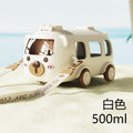 Summer baby bus water cup student kids sports cup large capacity plastic cup with straw plastic cup resistant to falling
