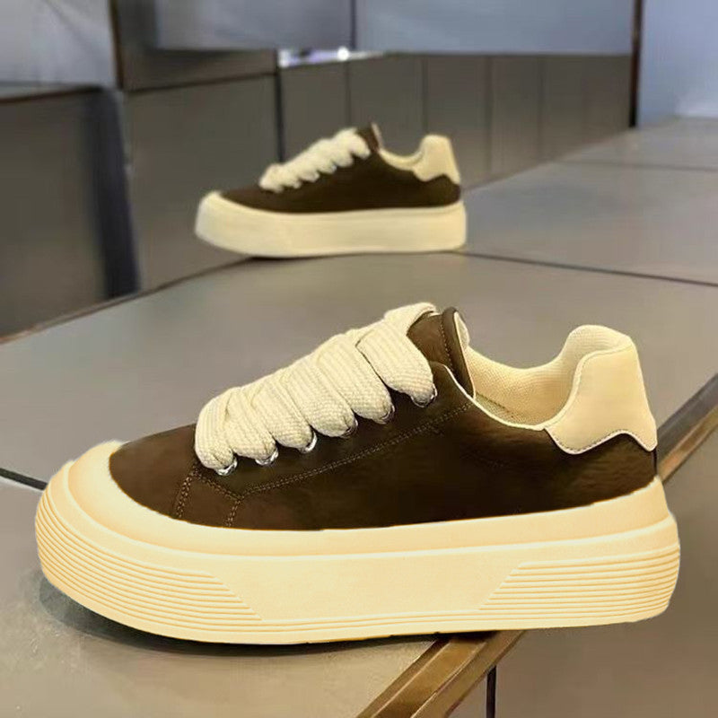 Popular hot-selling men's shoes 2026 summer new trendy brand high-end handsome casual thick-soled sneakers breathable flat shoes