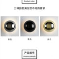 Bedroom modern wall lamp round background wall corridor eclipse bedside lamp scandinavian decoration aisle living room casual