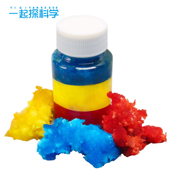 Science and technology small production colorful snow handmade DIY science and education educational fun toys steam operation materials for primary and secondary school students