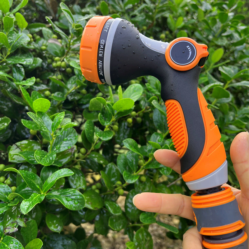 10 functions Garden watering water gun Garden watering artifact Vegetable watering sprinkler ABS glue car wash water gun