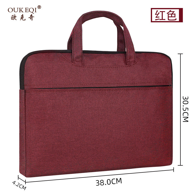 Office satchel bag canvas document bag information bag conference bag computer bag document bag briefcase business gift