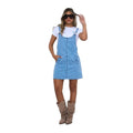 fashion cross-border new street trendy slimming lookfashioneasiest for match denim suspender suspender skirt