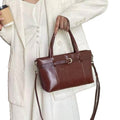 First-layer cowhide 2025new arrival oil wax leather women's shoulder crossbody ins style fashioncasualeasiest for matchclassy bag