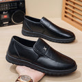 【genuine soft leather】men's autumn/winter leather shoes - stylish, versatile business casual shoes for men - soft sole, comfortable dad shoes for middle-aged and elderly men