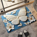 stereo butterfly soft diatom mud kitchen floor mat bathroom door absorbent quick-drying mat non-slip mat bathroom carpet